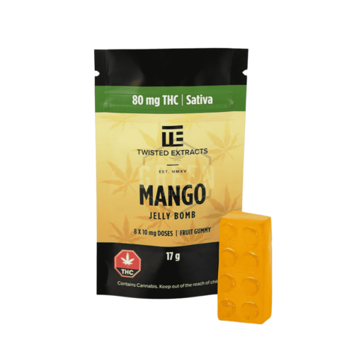 Twisted Sativa Gummy - 80mg - Mango Jelly Bomb