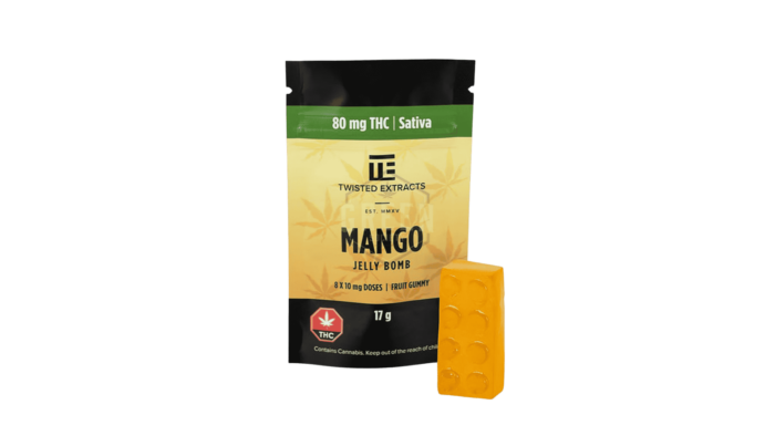 Twisted Sativa Gummy - 80mg - Mango Jelly Bomb