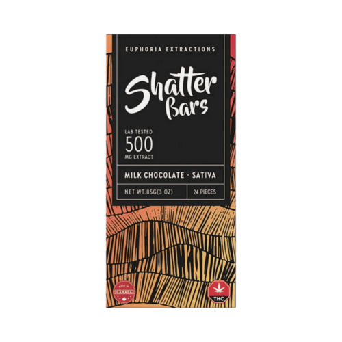 Euphoria Extractions ShatterBar Sativa - 500mg - Milk Chocolate