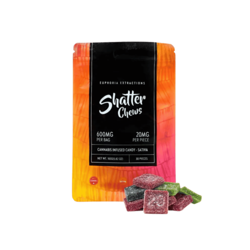 Euphoria Extractions Shatter - 600mg - Chews (Sativa)