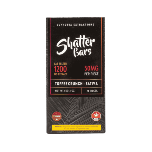Euphoria Extractions ShatterBar Sativa  - 1200mg - Milk Chocolate