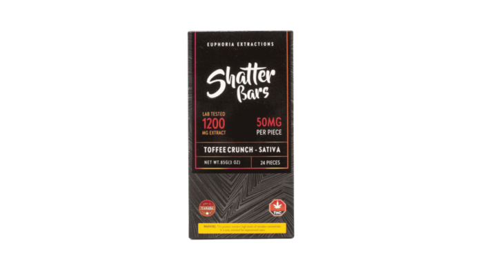 Euphoria Extractions ShatterBar Sativa  - 1200mg - Milk Chocolate