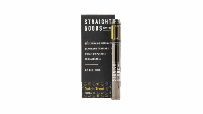 Straight Goods Supply Co. Distillate Disposable Pen - 1g - Dutch Treat