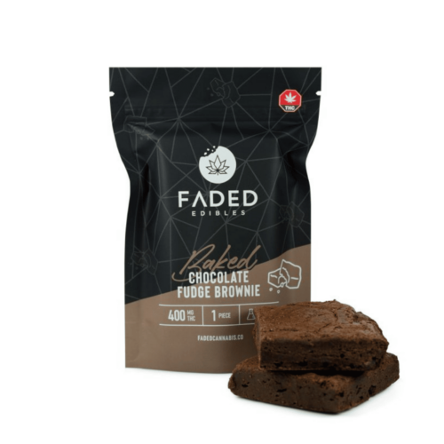Faded Cannabis Co. - 400mg THC - Baked Fudge Brownie