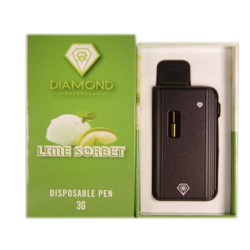 Diamond Concentrates Distillate Disposable Pen - 3g - Lime Sorbet