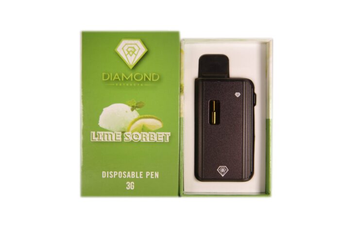 Diamond Concentrates Distillate Disposable Pen - 3g - Lime Sorbet