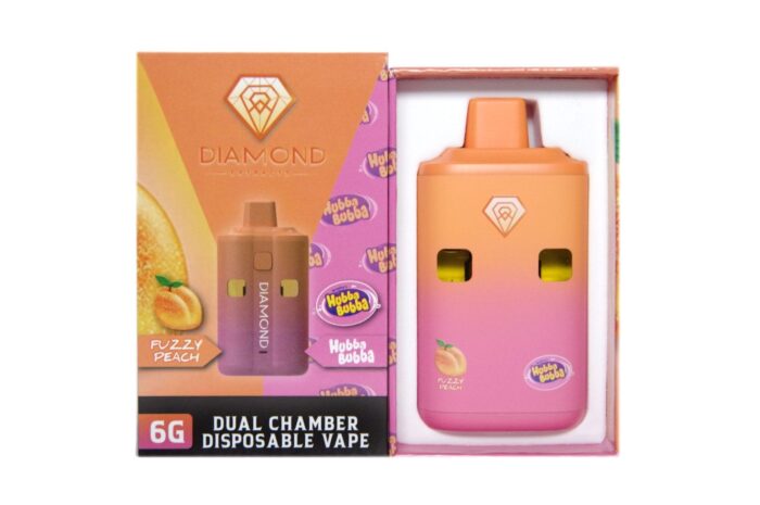 Diamond Concentrates Dual Chamber Vape Pens - 3g + 3g - Fuzzy Peaches x Hubba Bubba
