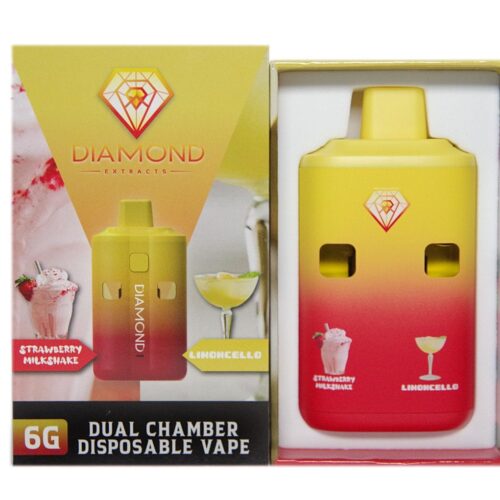 Diamond Concentrates Dual Chamber Vape Pens - 3g + 3g - Strawberry Milkshake x Limoncello