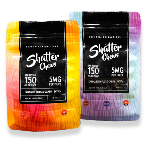 Euphoria Extractions Shatter Chews- 150mg - Sativa