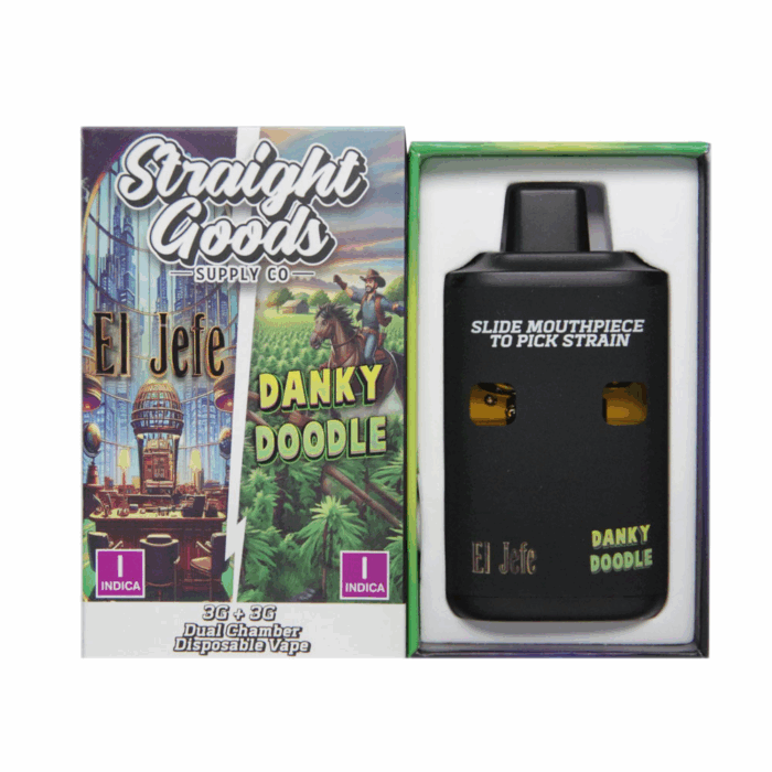 Straight Goods Dual Chamber Vape - 3g + 3g - El Jefe x Danky Doodle - 6 Gram THC