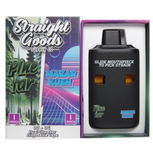 Straight Goods Dual Chamber Vape - 3g + 3g - Pine Tar x Mazar Kush