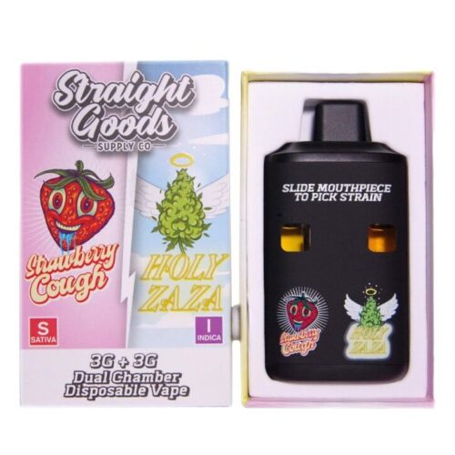 Straight Goods Dual Chamber Vape - 3g + 3g - Strawberry Cough x Holy Zaza  - 6 Gram THC