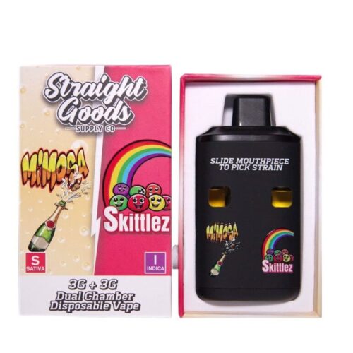Straight Goods Dual Chamber Vape - 3g + 3g - Mimosa x Skittles - 6 Gram THC
