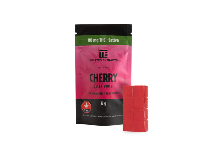 Twisted Sativa Gummy Jelly Bomb - 80mg - Cherry