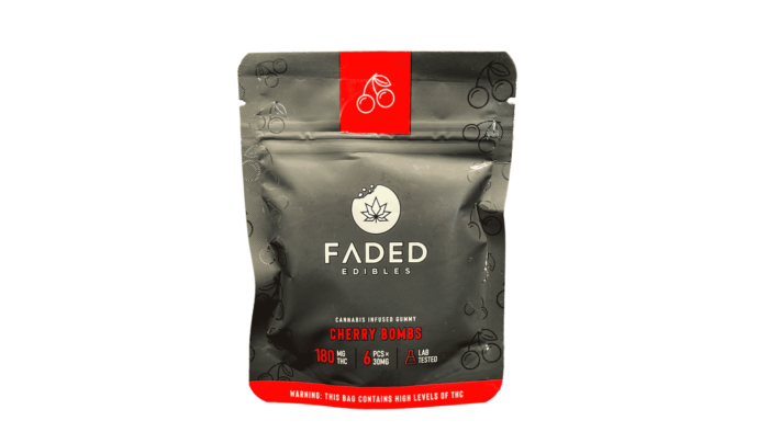 Faded Cannabis Co. Gummies - 180mg - Cherry Bomb - Image 3
