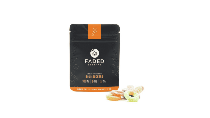 Faded Cannabis Co. Gummies - 180mg - Sour Sucker