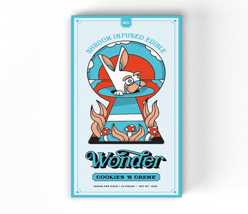 Wonder Psilocybin Chocolate Bar - 6000mg - Cookies ‚ÄòN Creme