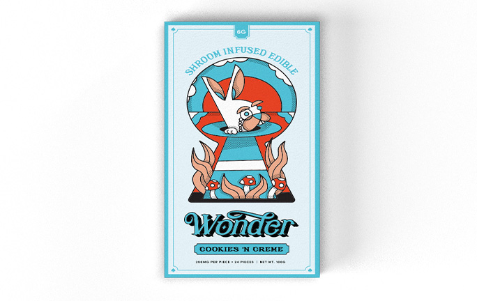 Wonder Psilocybin Chocolate Bar - 6000mg - Cookies ‚ÄòN Creme