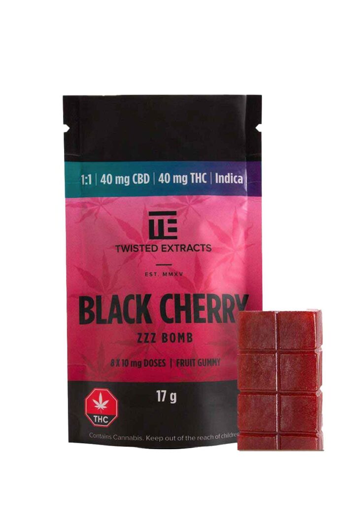 Twisted Extracts Sativa Gummy 1:1 THC | CBD - 40mg - Mango - Image 3