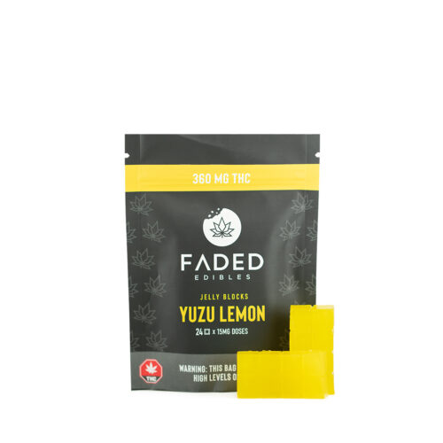 Faded Cannabis Co. Jelly Blocks - 360mg - Yuzu Lemon