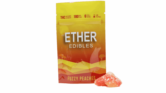 Ether Gummies - 180 mg - Fuzzy Peaches